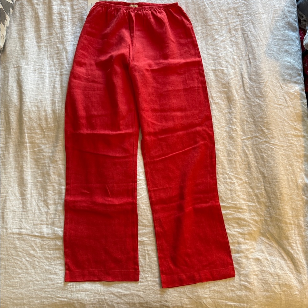 Donni Linen Simple Pant